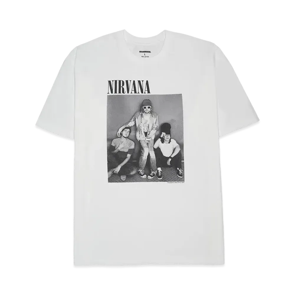 NEIGHBORHOOD x NIRVANA x Jesse Frohman . Tee SS "White"