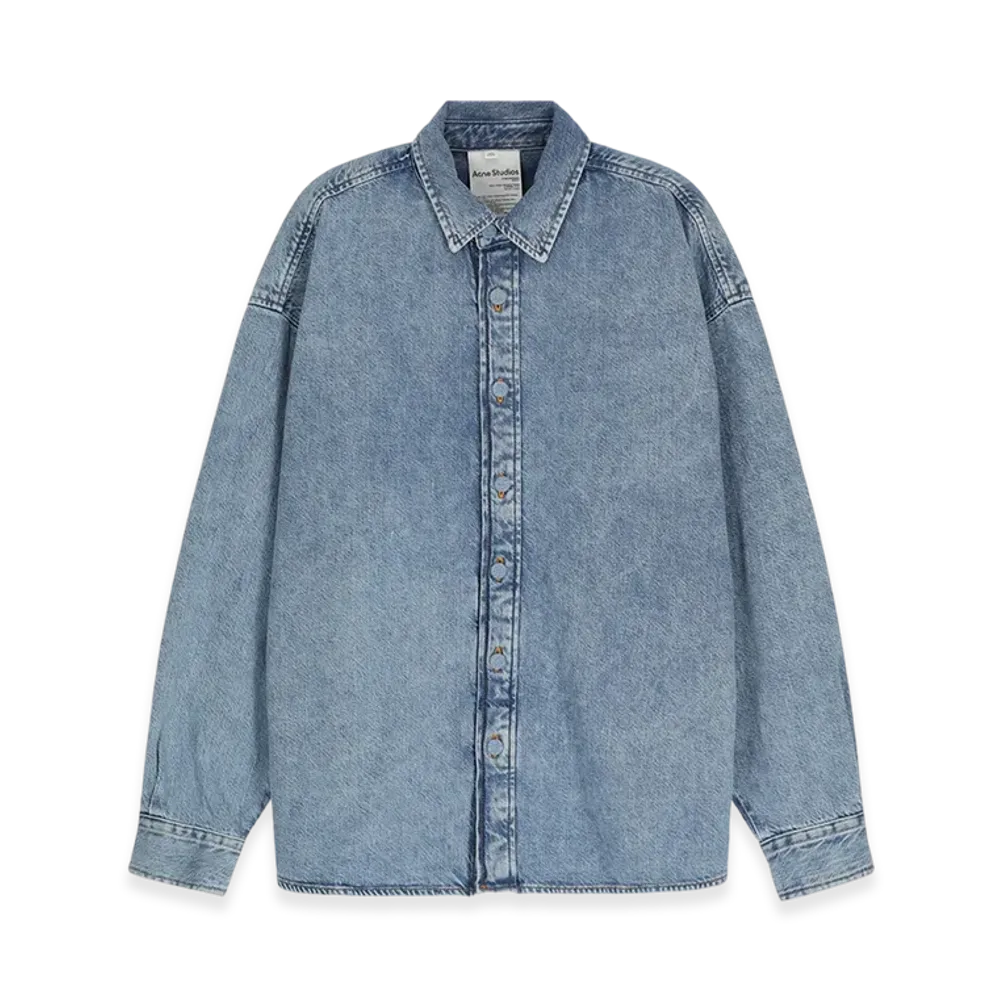 Acne Studios Button Up Denim Shirt "Sky Blue"