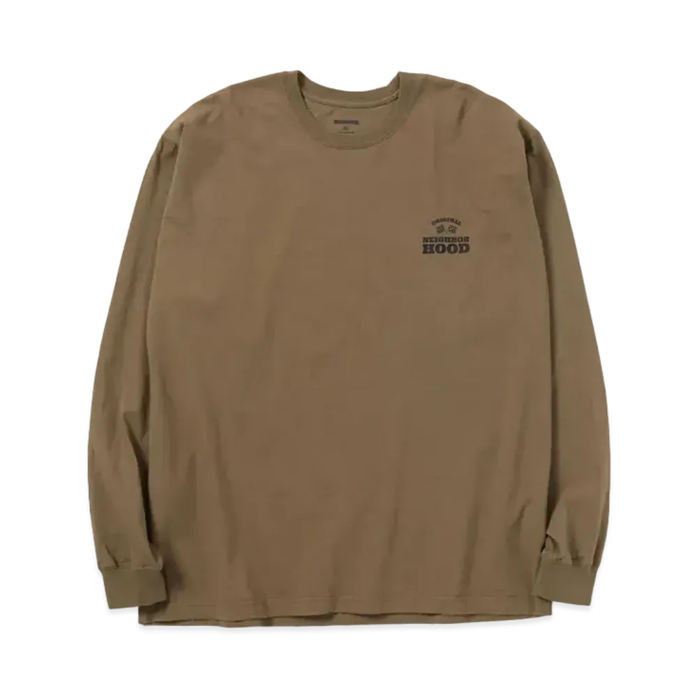 NEIGHBORHOOD NH Tee-2 LS . CO "Olive Drab"