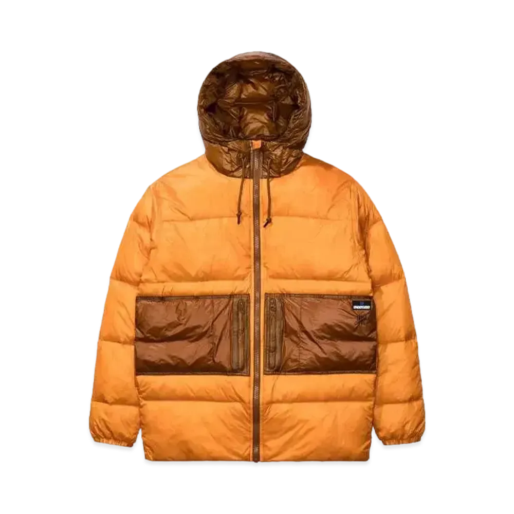 UNDEFEATED Hooded Down Puffer Jacket "Orange"