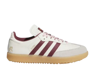 Malbon Golf × adidas Samba Spikeless Golf "Off White/Shadow Red"