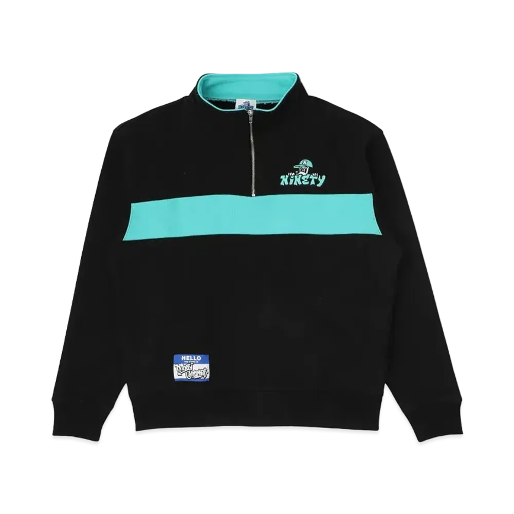 9090 x centimeter Half-Zip Sweat "Black"