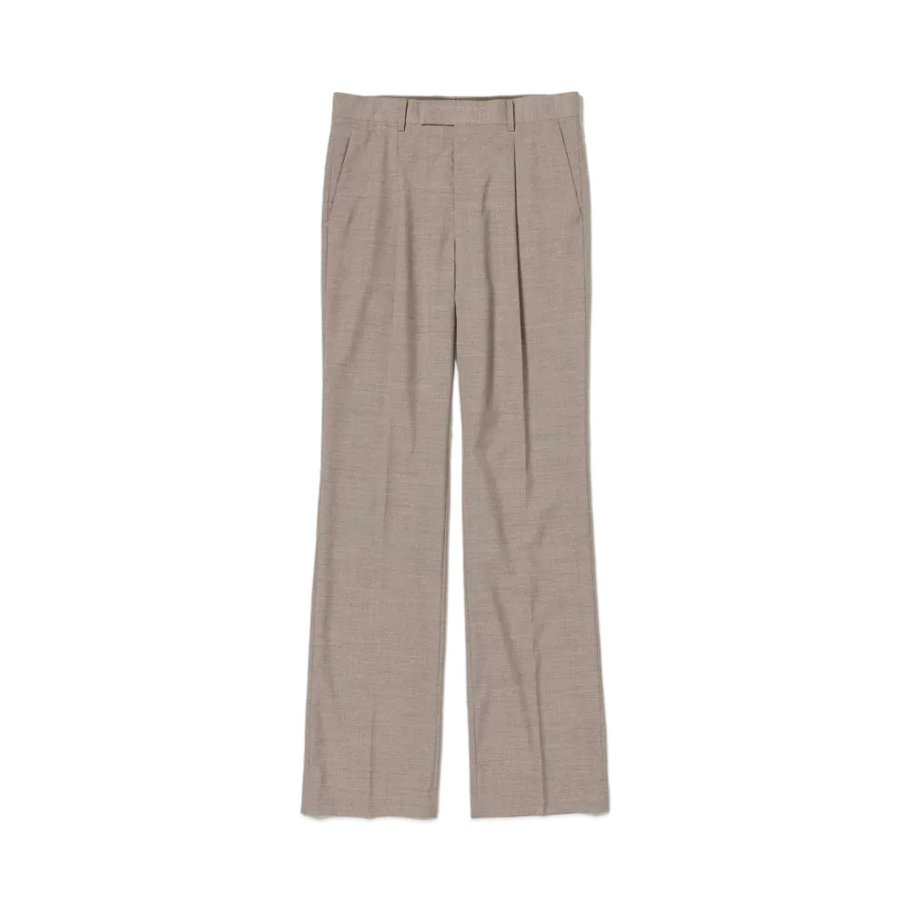 AURALEE Super Fine Tropical Wool Slacks "Top Grey Beige"