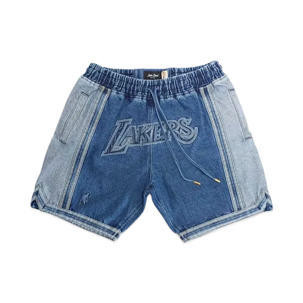Just Don Los Angeles Lakers Denim Shorts "Blue"