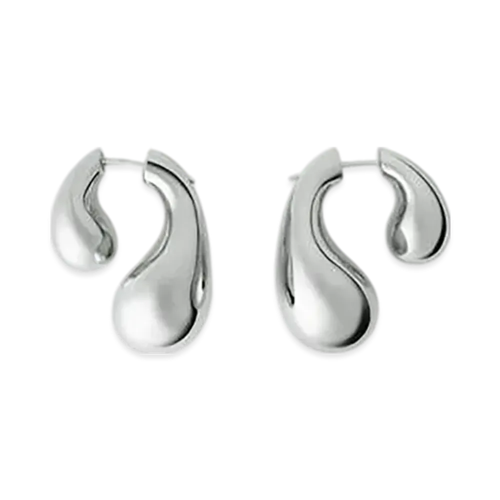 Bottega Veneta Drop Earrings "Silver"