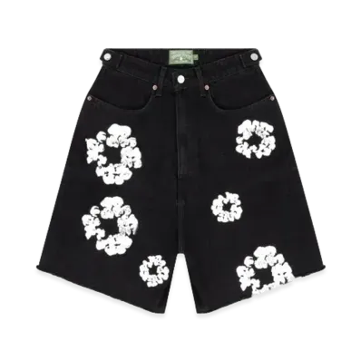 DENIM TEARS The Cotton Wreath Jean Short "Black"