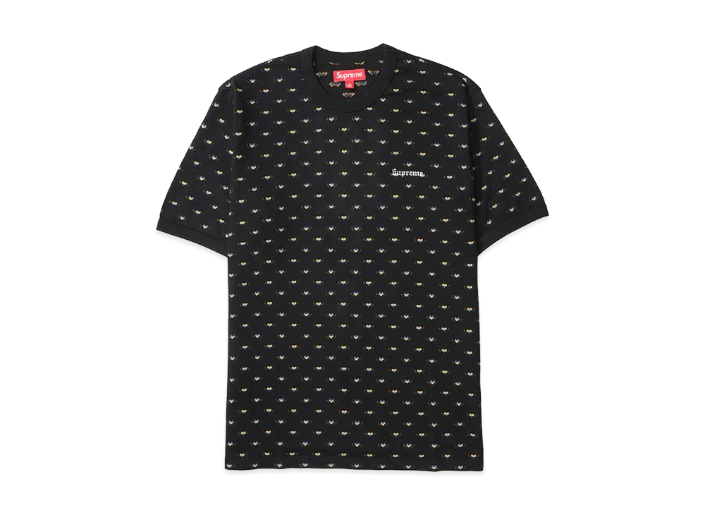 Supreme Hearts Intarsia Ringer Tee "Black"