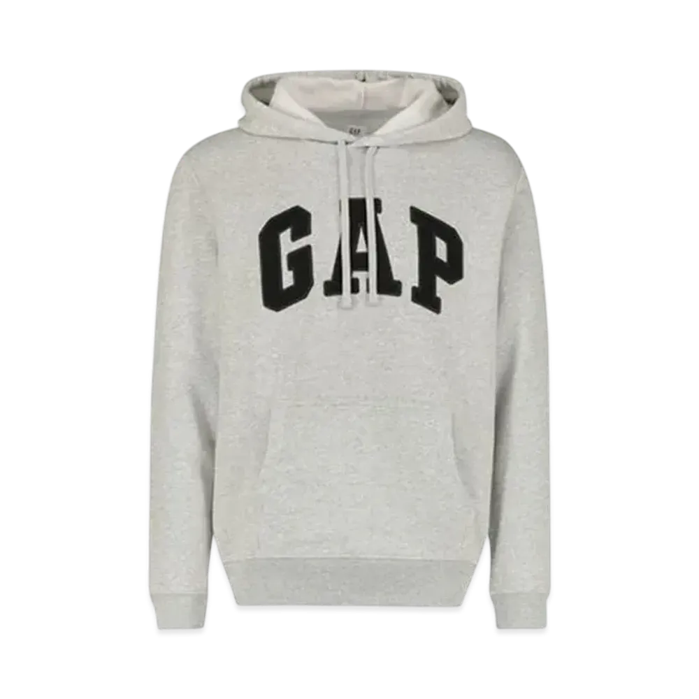 GAP Arch Logo Pullover Parka (Unisex) "Light Heather Gray"