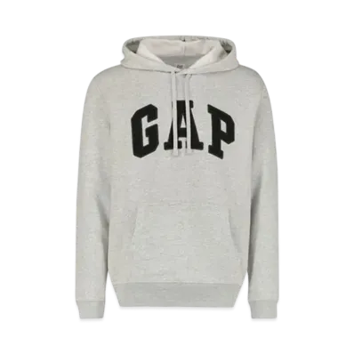 GAP Arch Logo Pullover Parka (Unisex) "Light Heather Gray"