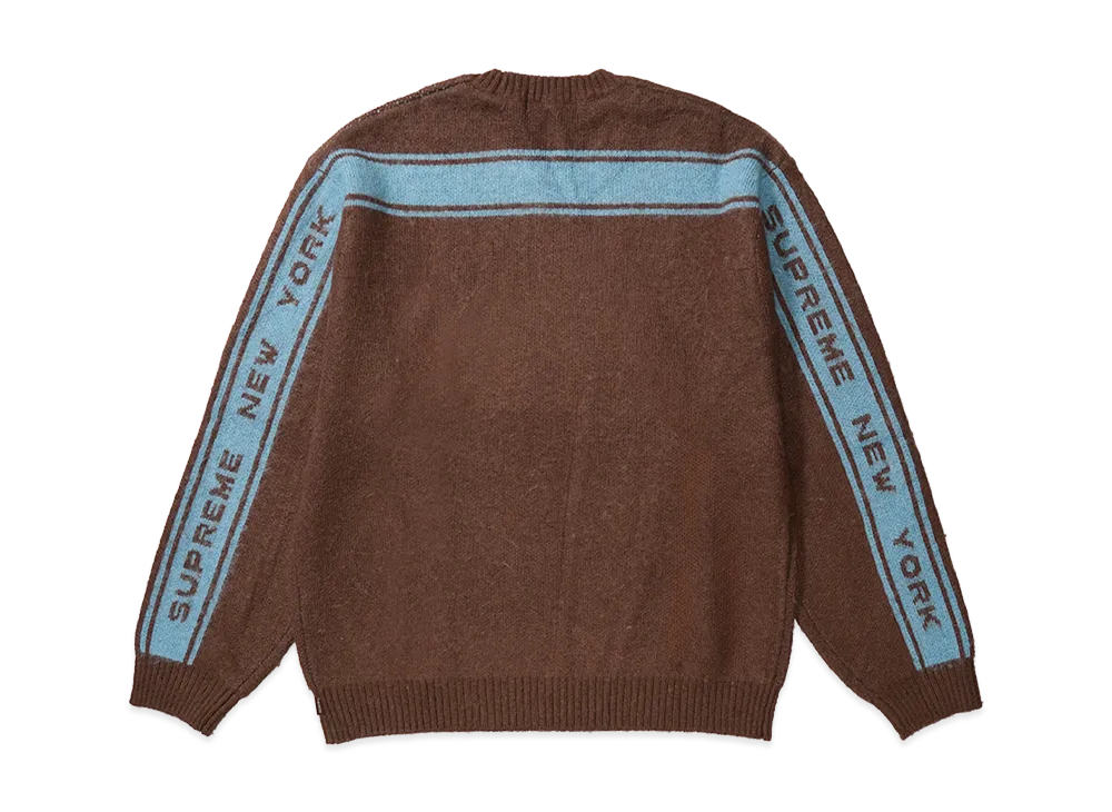 Supreme Back Stripe Sweater "Brown"