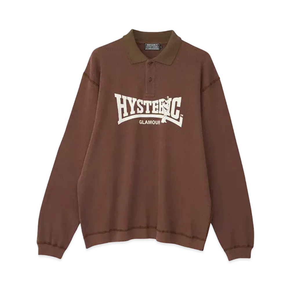 HYSTERIC GLAMOUR Compression Logo Shirt "Brown"