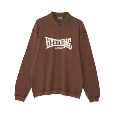 HYSTERIC GLAMOUR Compression Logo Shirt "Brown"