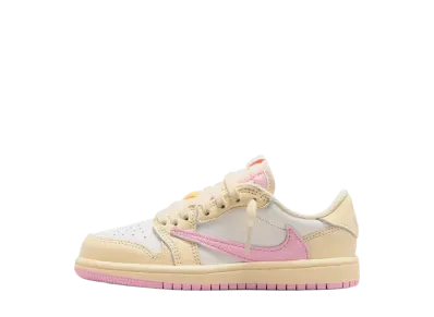 Travis Scott × Nike PS Jordan 1 Low OG SP "Muslin/Shy Pink"