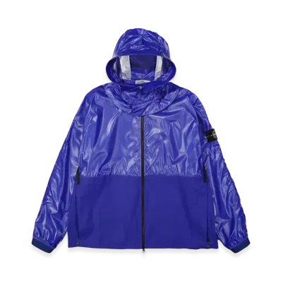 Stone Island 41599 Heat Reactive Lamy Cotton Linen Tela Jacket - 22SS "Bluette"