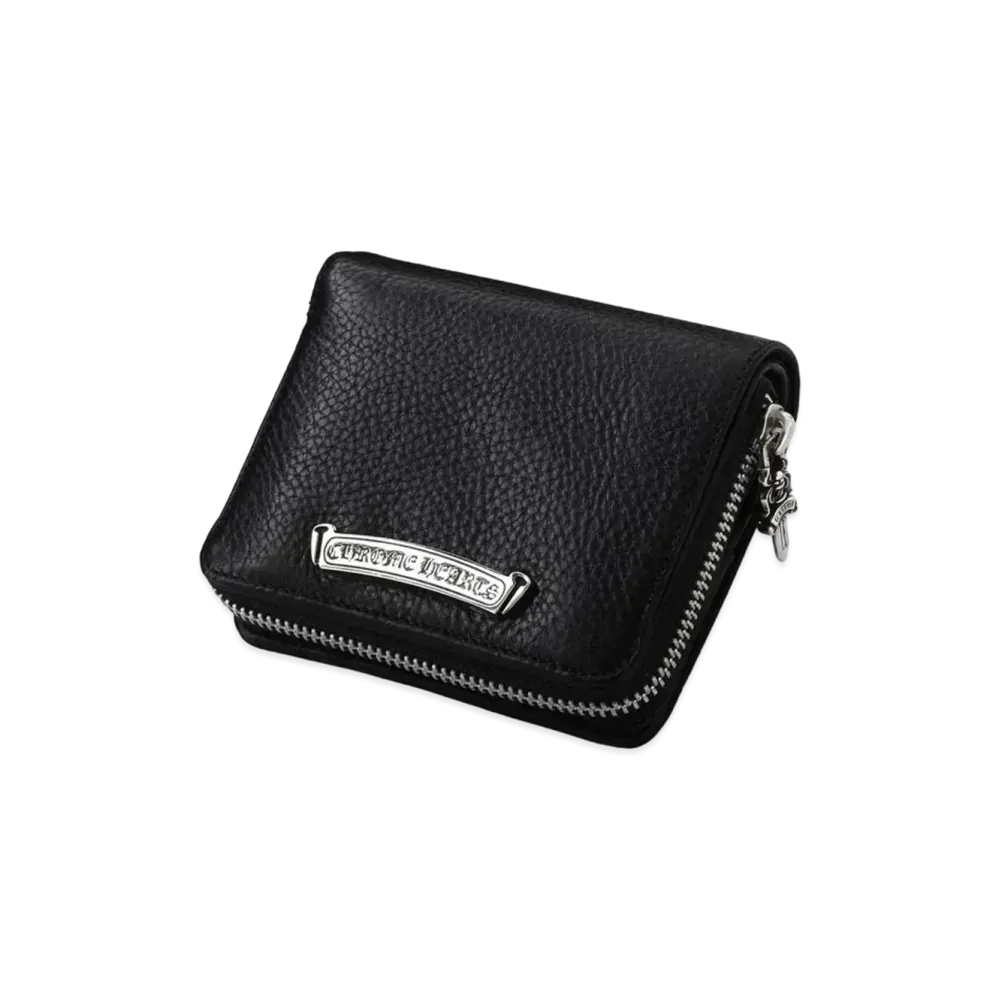 Chrome Hearts Square Zip Bill Wallet / Leather "Black"