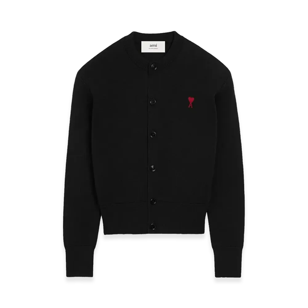 AMI PARIS Women's Cardigan "Black"