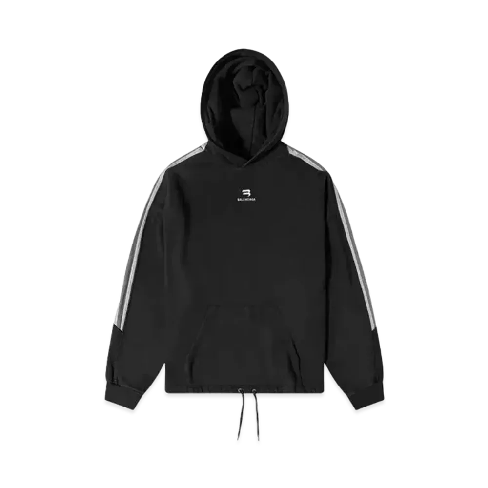 BALENCIAGA MENS Sporty B Hoodie "Black"