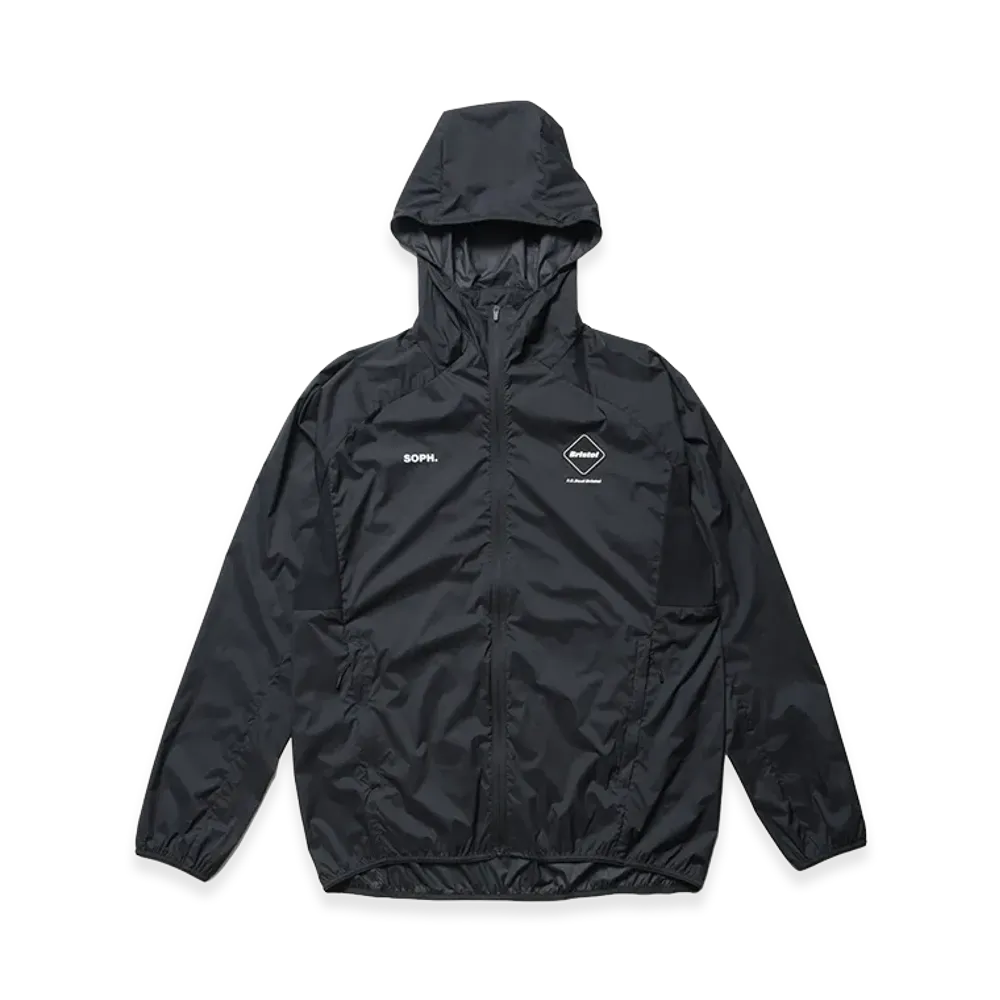 F.C.Real Bristol Light Weight Breathable Packable Hoodie "Black"