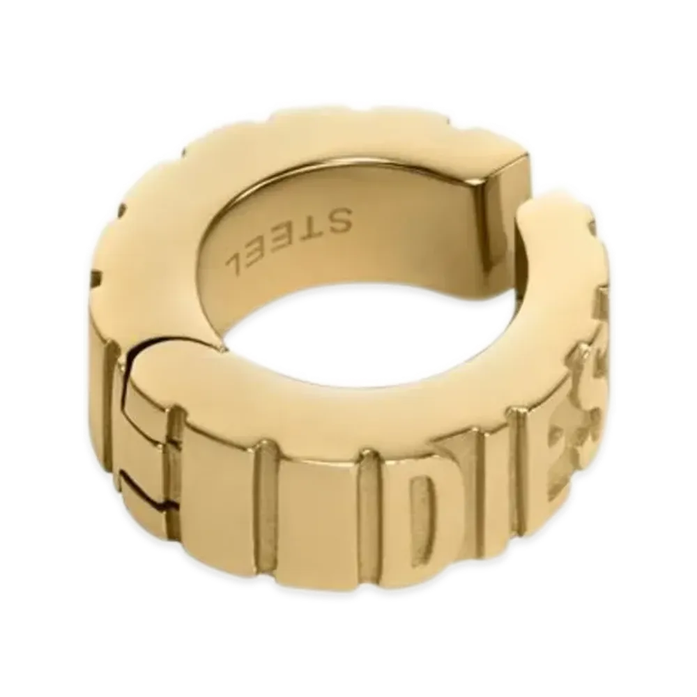 Diesel Dx1565710 Jewel Gold-Tone Stainless Steel Cuff Earring "Gold"