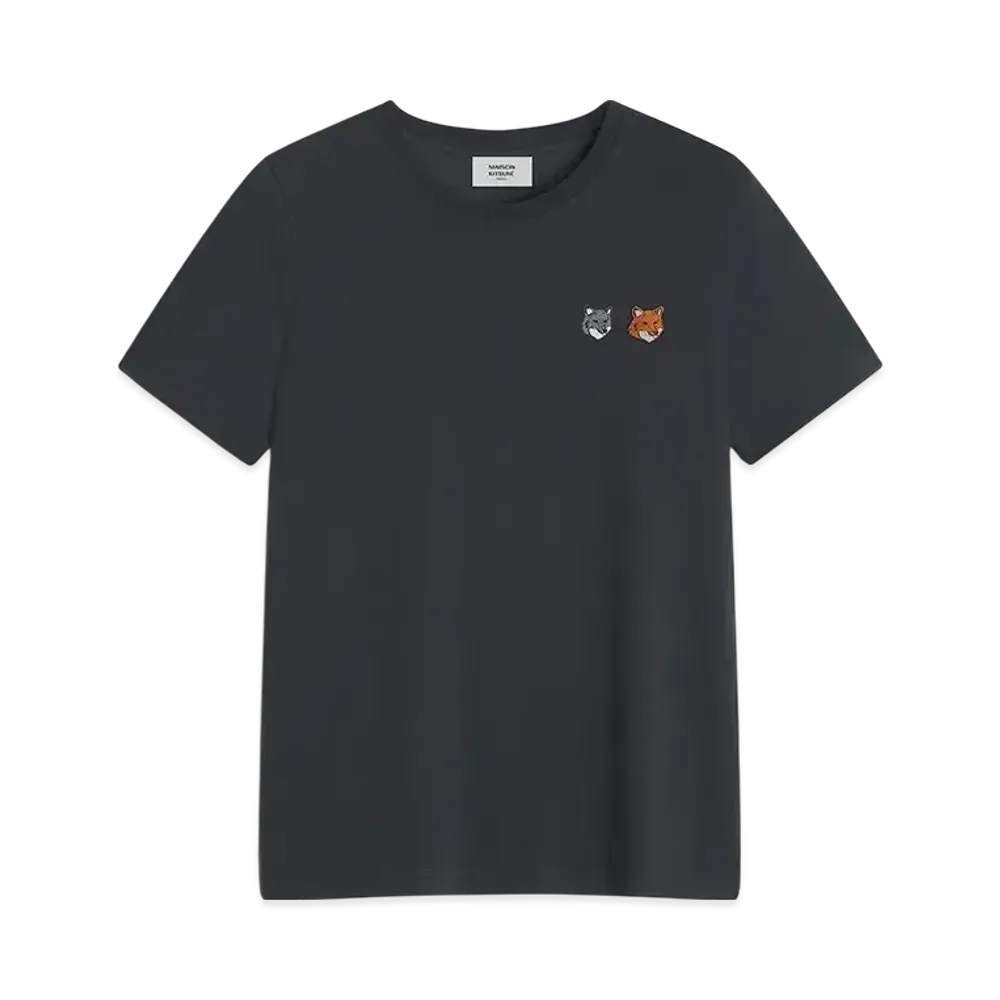 Maison Kitsune Double Bold Fox Head Regular T-shirt "Anthracite"