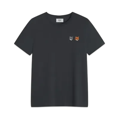 Maison Kitsune Double Bold Fox Head Regular T-shirt "Anthracite"