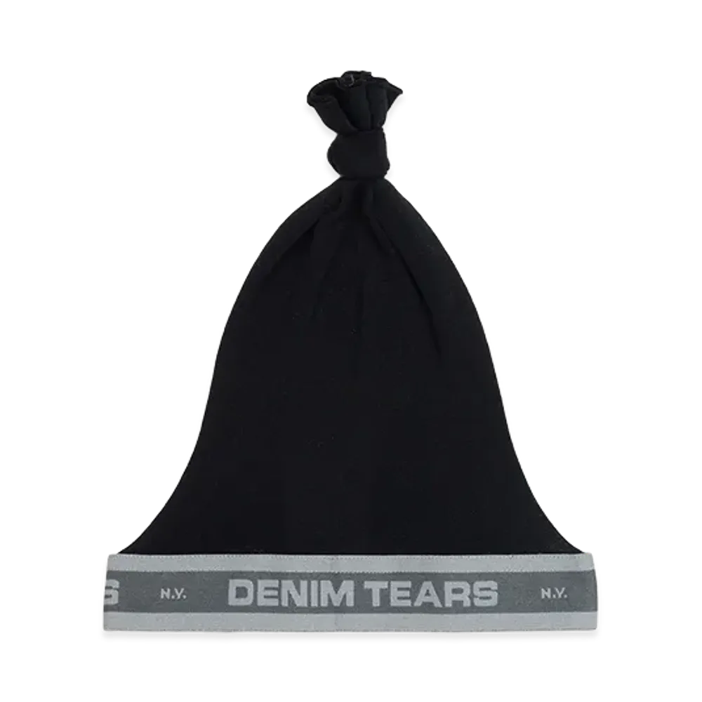 DENIM TEARS Stocking Wave Cap "Black"