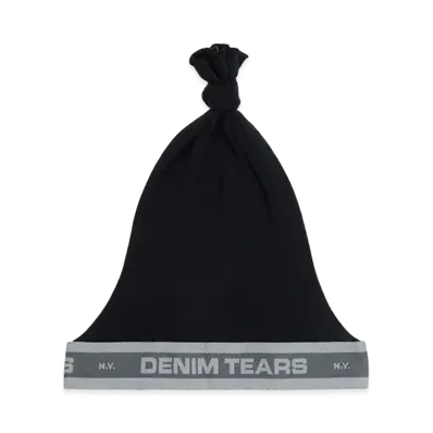 DENIM TEARS Stocking Wave Cap "Black"