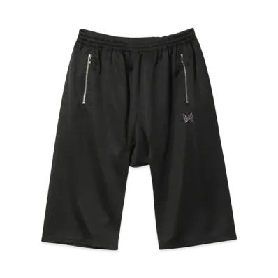 NEEDLES Cropped Sarouel Track Pant - Poly Smooth "Black"