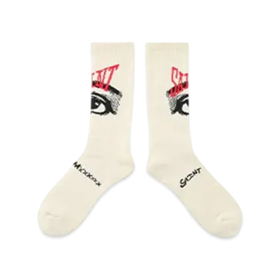 SAINT Mxxxxxx Socks/Eye "Ecru" (25SS) SM-HR8-0000-102