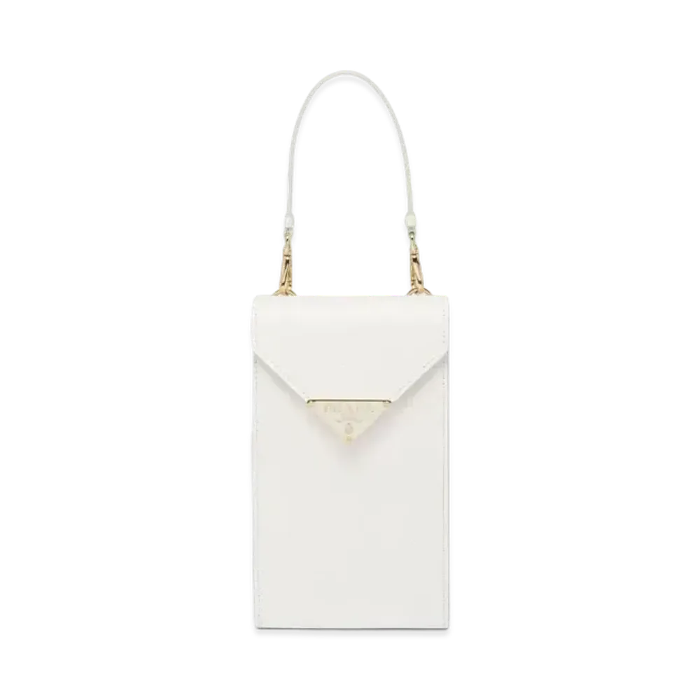 PRADA Saffiano Leather Mini Bag "White"