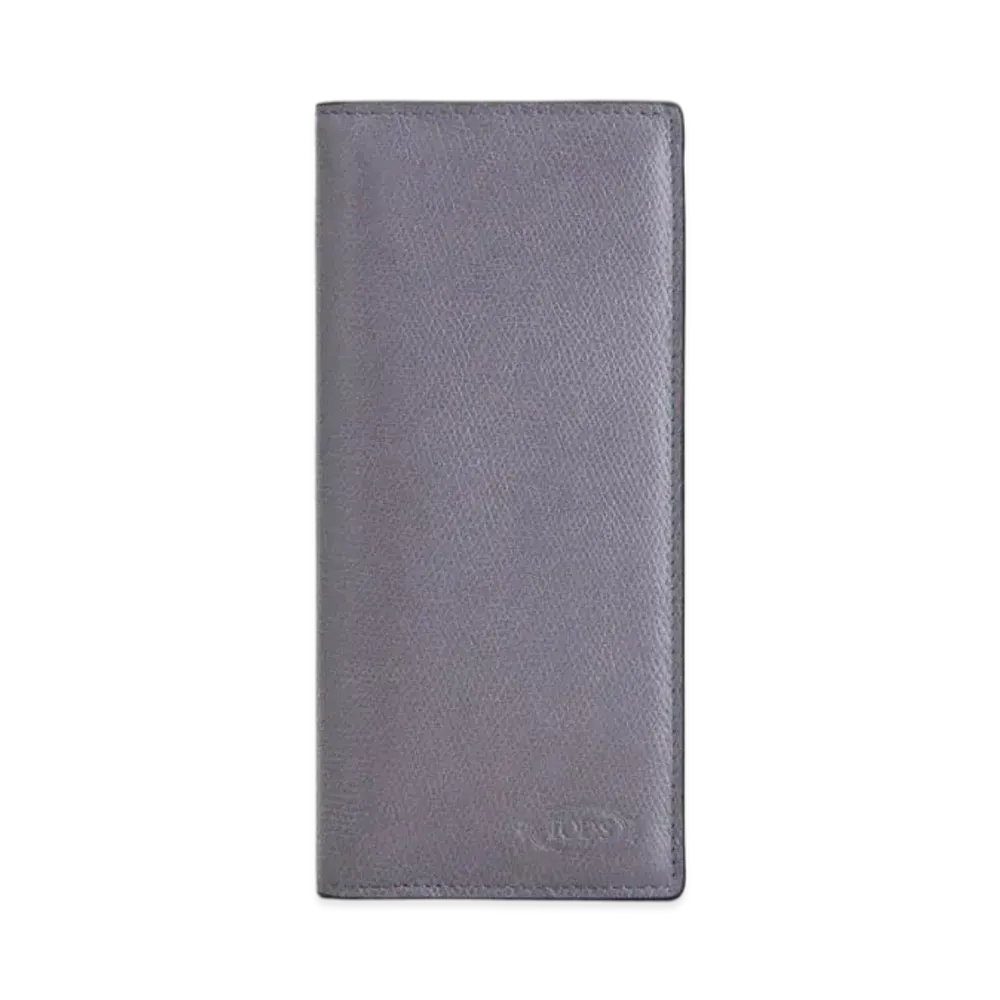 TOD'S Wallet In Leather "Grey/Pink"