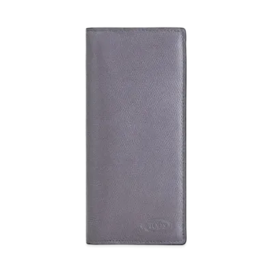 TOD'S Wallet In Leather "Grey/Pink"