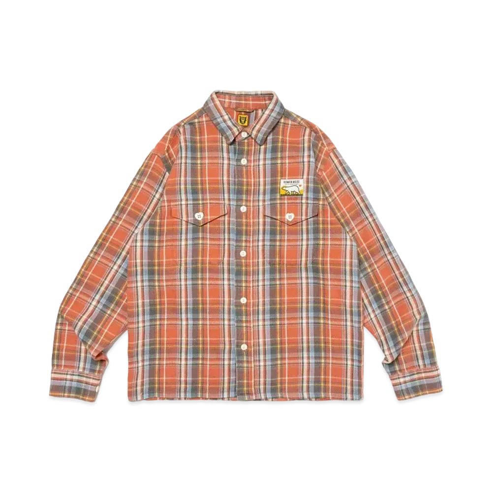 HUMAN MADE Check L/S Shirt "Red"