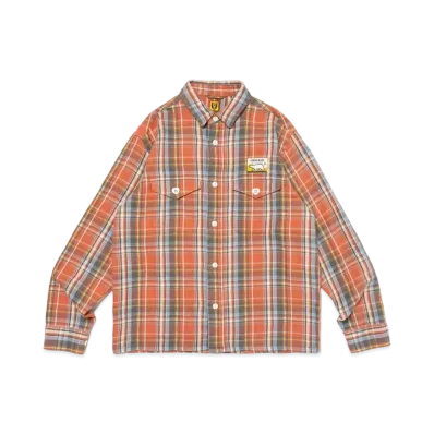 HUMAN MADE Check L/S Shirt "Red"