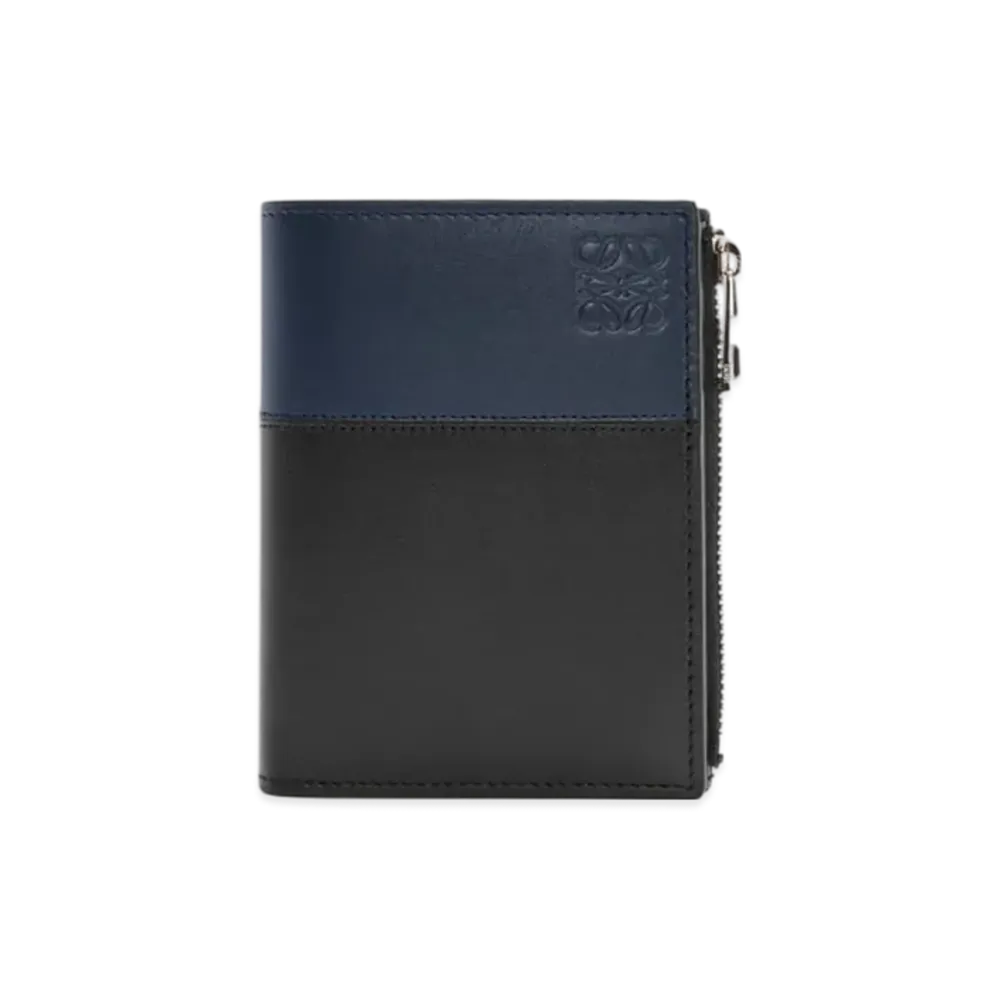 LOEWE Slim Compact Wallet "Black/Deep Navy"