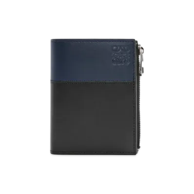 LOEWE Slim Compact Wallet "Black/Deep Navy"