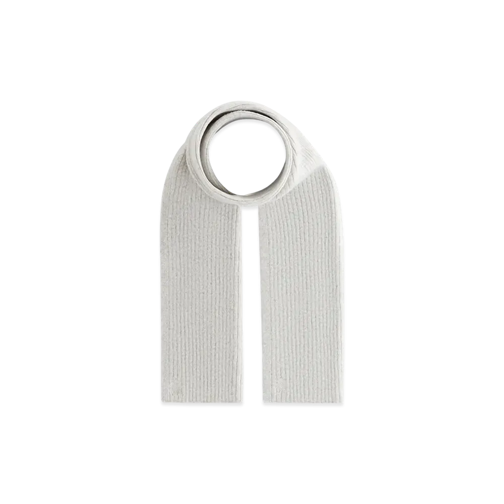 Kith Ribbed Knit Scarf "Light Heather Grey"