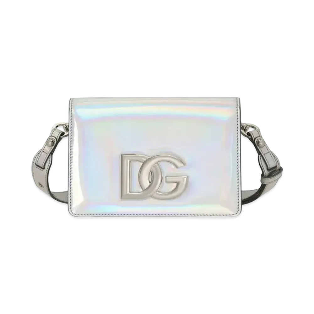 Dolce&Gabbana 3.5 Cross Body Bag Strobo Calfskin "Silver"