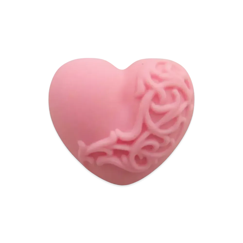 Chrome Hearts Rubber Heart Silicon Ring "Pink"