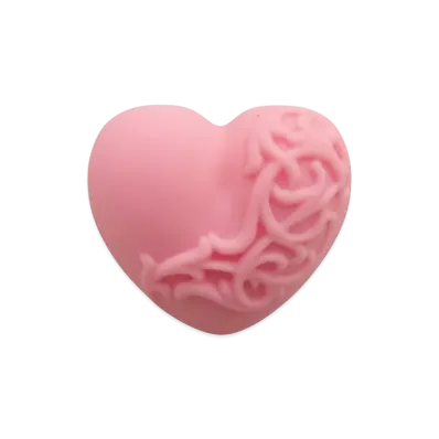 Chrome Hearts Rubber Heart Silicon Ring "Pink"