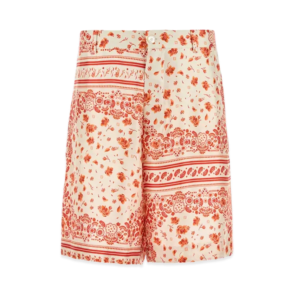 FENDI Silk Bermuda Shorts "Multicolor"