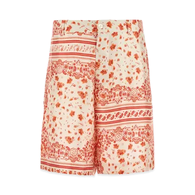 FENDI Silk Bermuda Shorts "Multicolor"