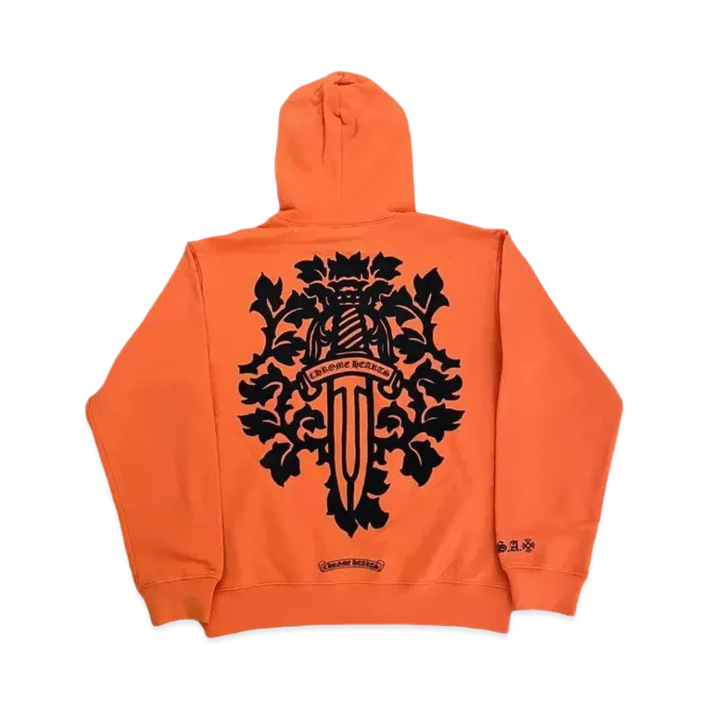 Chrome Hearts Vine Dagger Hoodie "Orange"