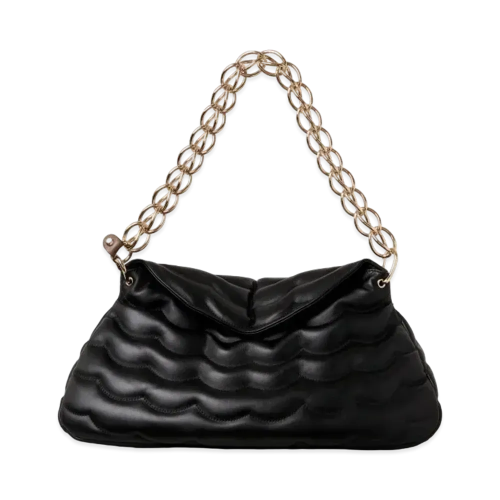 Chloe Medium Juana Day Bag In Quilted Calfskin "Black"