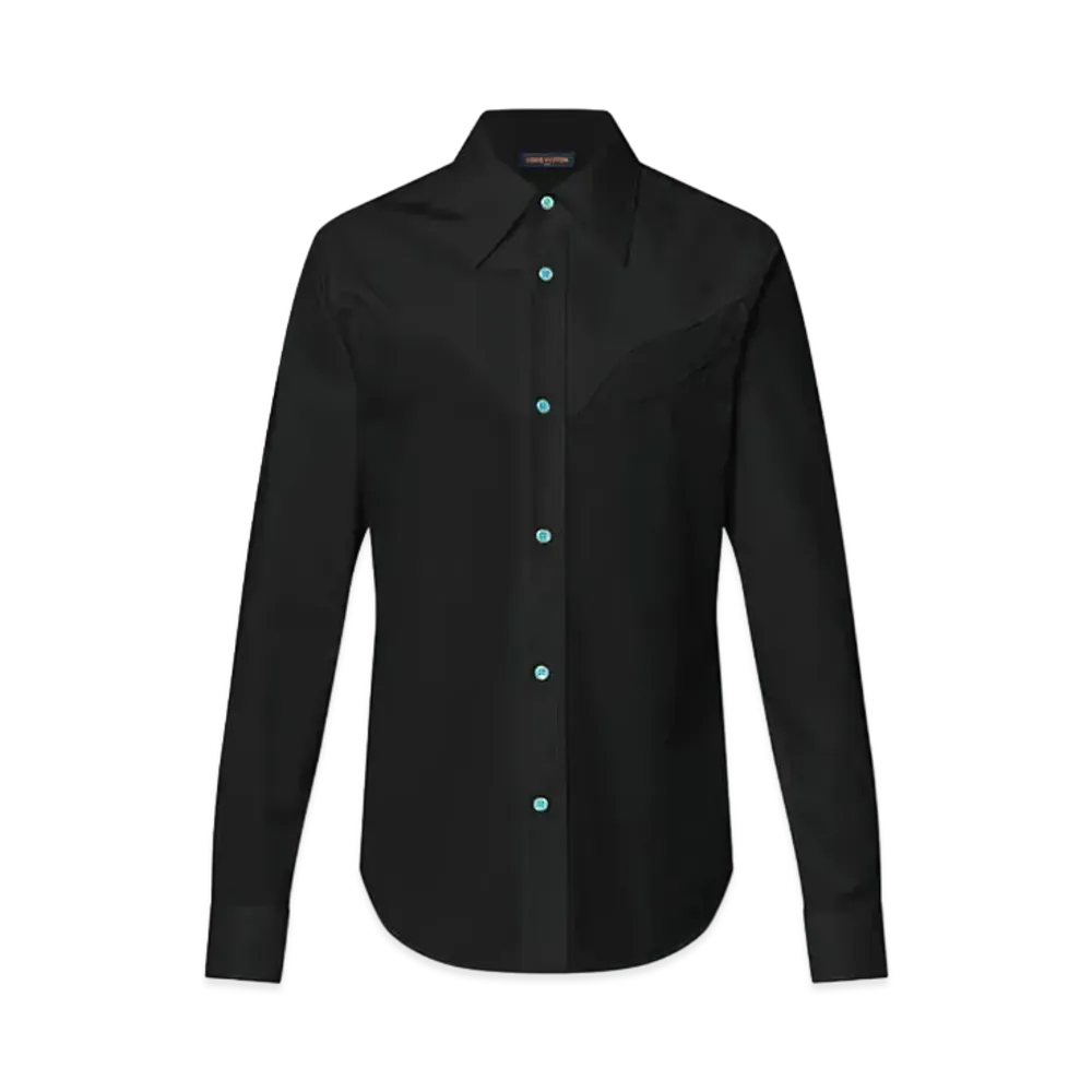 Louis Vuitton Western Long-Sleeved Cotton Shirt "Noir"