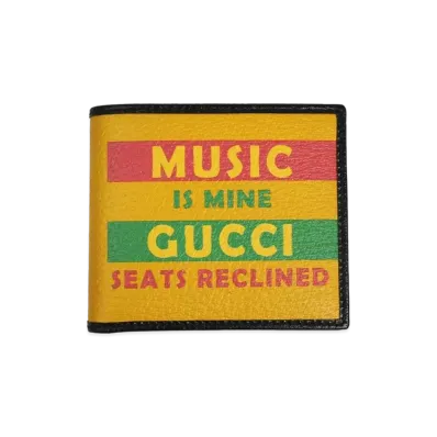 GUCCI Bi-fold Wallet 100th Anniversary "Yellow/Multi"