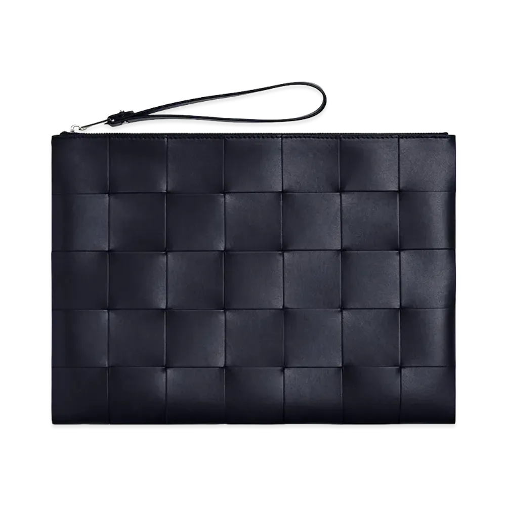 Bottega Veneta Cassette Flat Pouch "Nocturnal/Royal Blue"