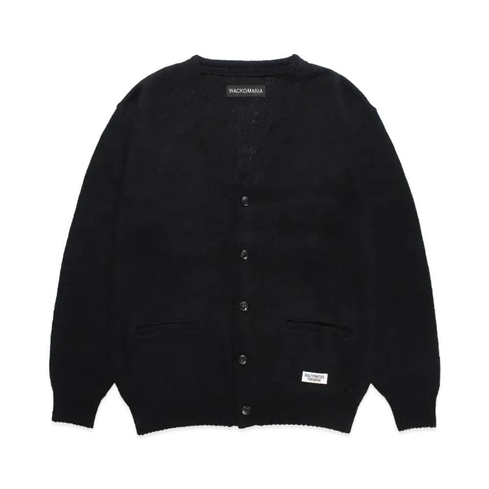 WACKO MARIA Mohair Knit Cardigan "Black"