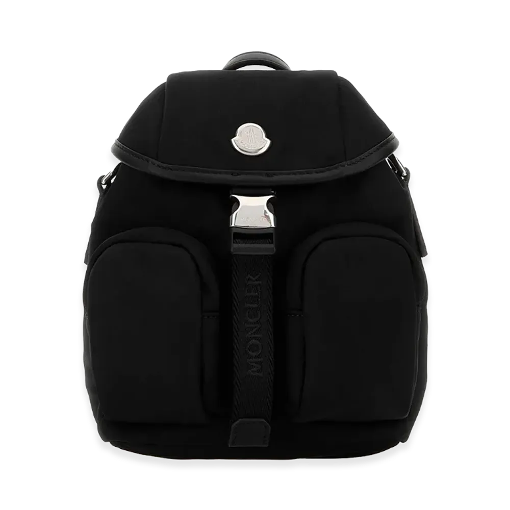 MONCLER Women's Canvas Mini Trick Backpack "Black"