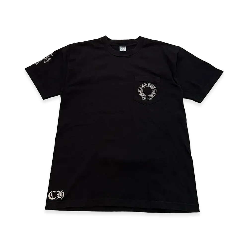 Chrome Hearts Back Scroll Label Horseshoe S/S T-Shirt "Black"
